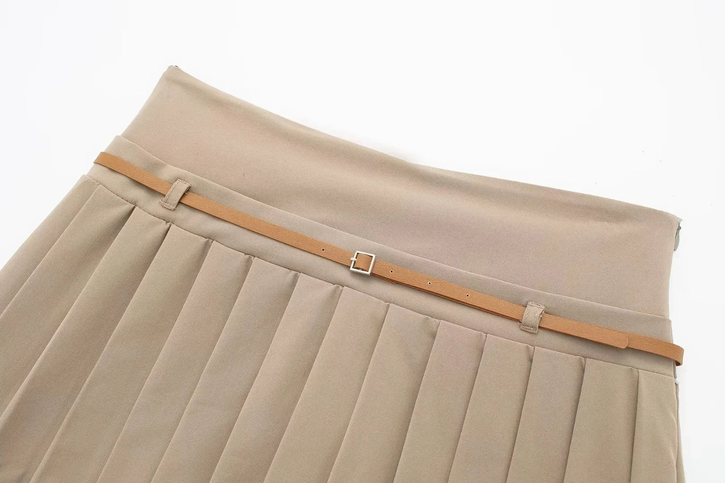 HH Womens High Waist Pleated Mini Skirt A Line Belted Waist for Street Date Casual Party Streetwear Vacation Beach Shorts Skirts