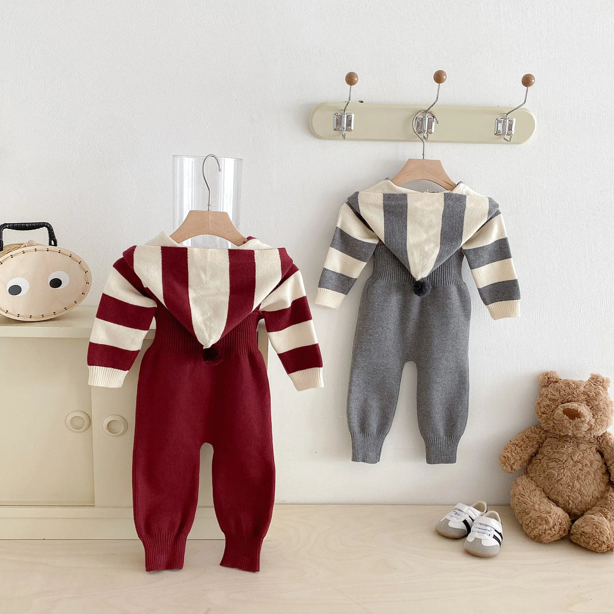 Autumn New Baby Clothing Set Infant Boys Knit Cardigans And Solid Cardigans 2PCs Sweater Suit