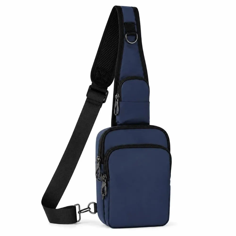 Fashion RFID Blocking Chest Bag Waterproof Anti-Theft Anti-Theft Sling Bag Lightweight Simple Messenger Bag Travel