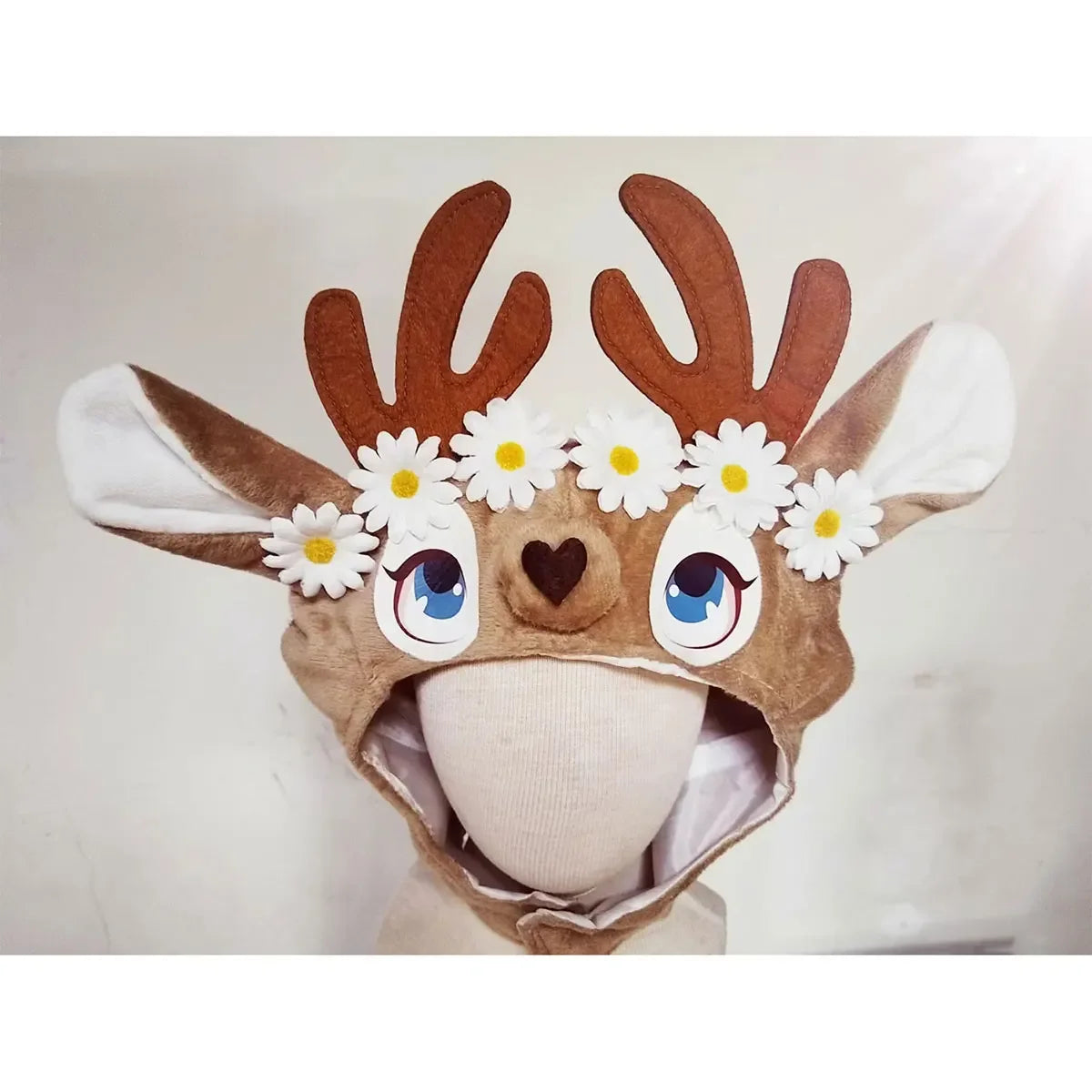 Little Deer Fawn Costume for Baby Boys Girls 6M 12M 18M 2pcs/Set Hood Romper With Shoes Christmas Purim Fancy Dress Umorden