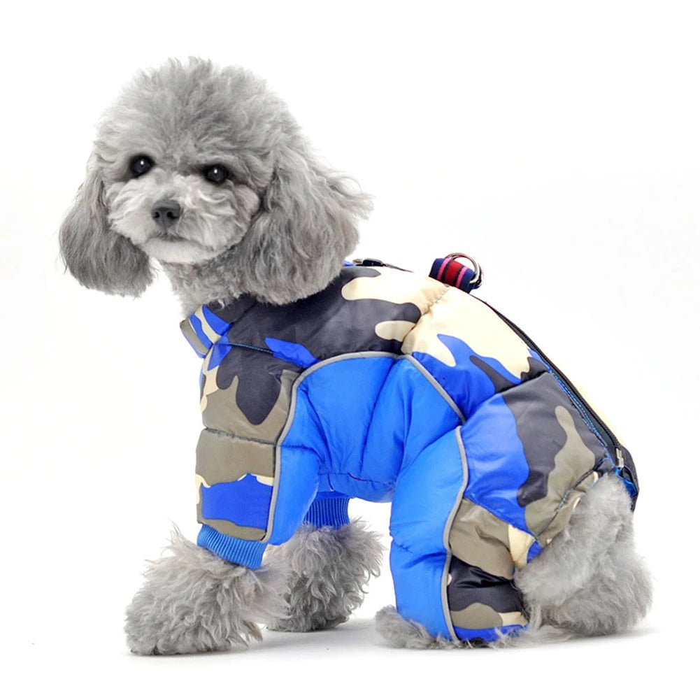 Winter Dog Coat Warm Waterproof Puppy Down Jacket Lightweight Outdoor Windproof Snowsuit Cold Weather Apparel for Small Dogs