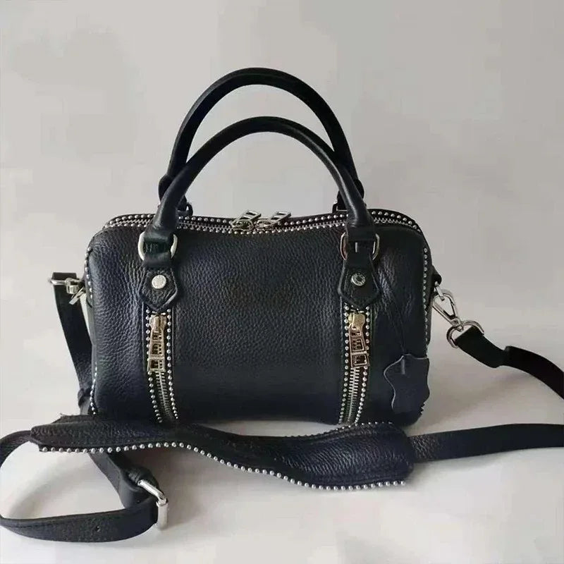 New Women Shoulder Bag Luxury Design Fashion Ladies Crossbody Bag Black PU Leather Vintage Chain Envelope Bag