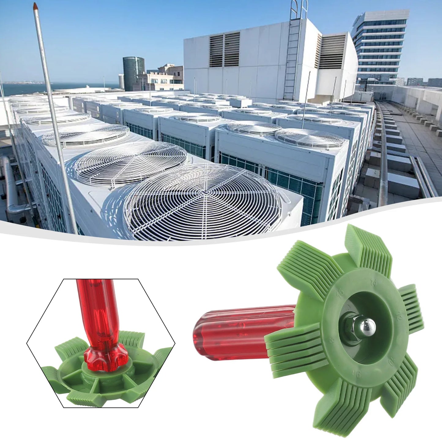1PC Air Conditioner Fin Repair Comb Cooler Condenser Compact Refrigeration Tool Radiator Fin Comb Rake Cleaner Tool