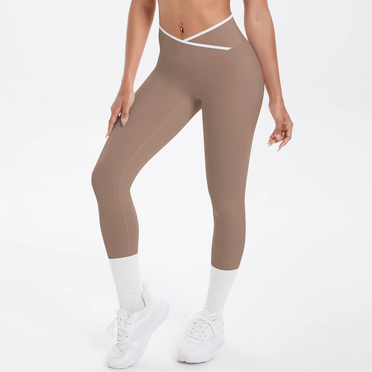 Women Cross High Waisted Sports Suit Breathable Fitness Running Workout Yoga Set Casual Pilates Sportwear Leggings