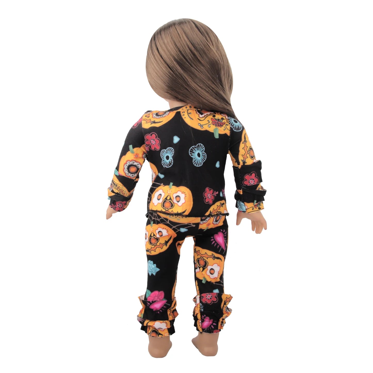 Halloween Doll Clothes Festival Pumpkin, Skeleton Costumes For 18 Inch American&43cm Baby New Born,OG,Life Girl Doll Accessories