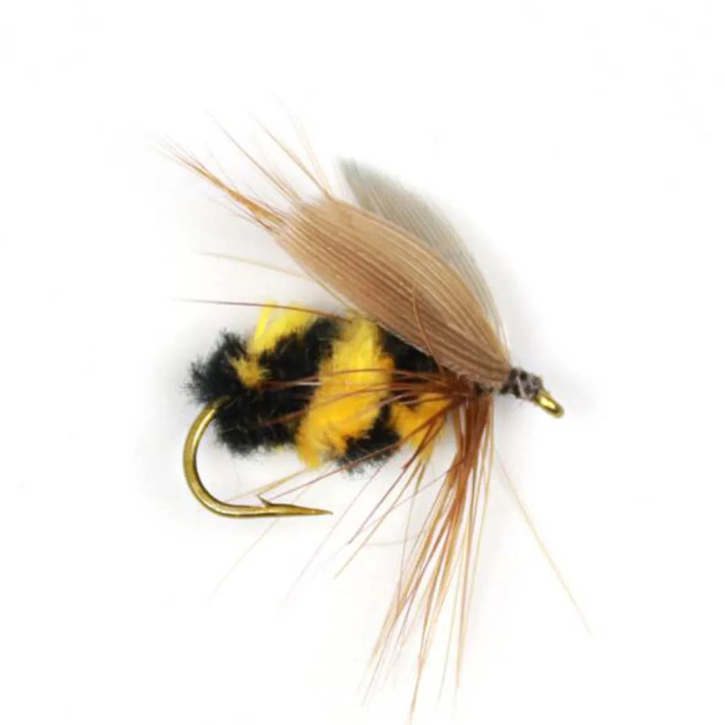 24-100Pcs Dry/Wet Flies Handmade Fly Fishing Artificial Fly Baits Lures Fly Assortment Trout Bass Fishing, with Flies Box