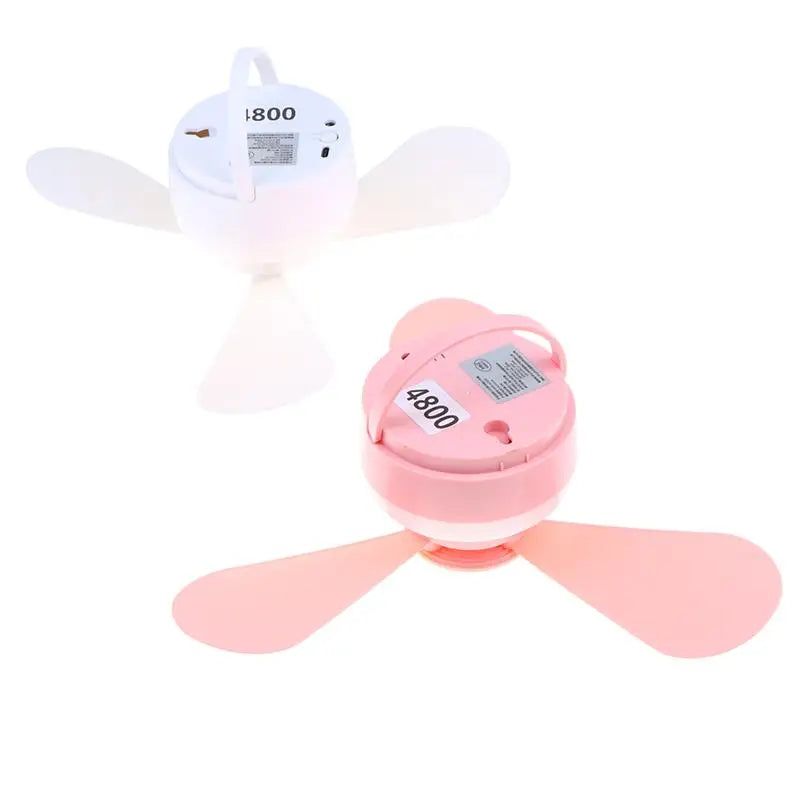 ventilateur de plafond USB Rechargeable Ceiling Fan With Light Remote Control Portable Small Fan Lamp Ceiling Fans For Bedroom