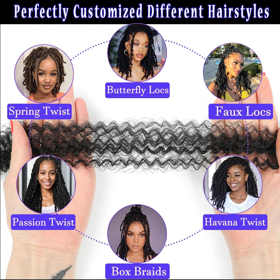 Marley Twist Braiding Hair Ginger Burgundy Ombre Brown Black Springy Afro Twist Hair PreFluffed Spring Twist Kinky Braiding Hair