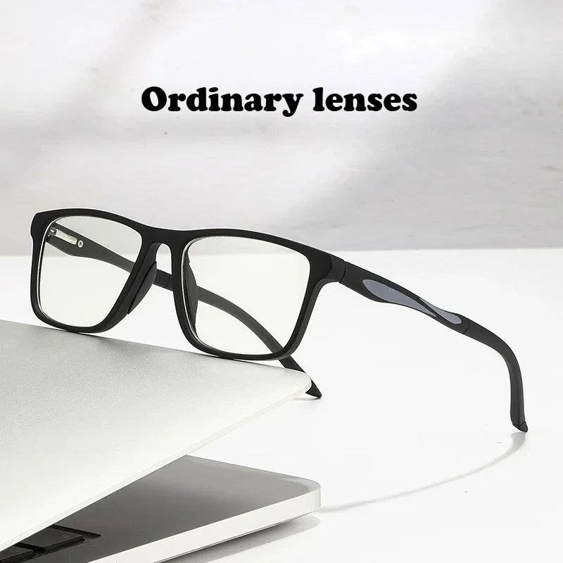 Dual Use Spring Leg Photosensitive Color Changing Multifocal Reading Glasses Anti Blue Light Lightweight Sports Reading Glasses