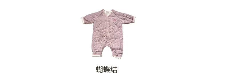 New Embroidered Baby Romper Autumn Winter Thicken Cotton One-piece Bodysuits for Boys Girls Outdoor Cotton Jacket Jumpsuit