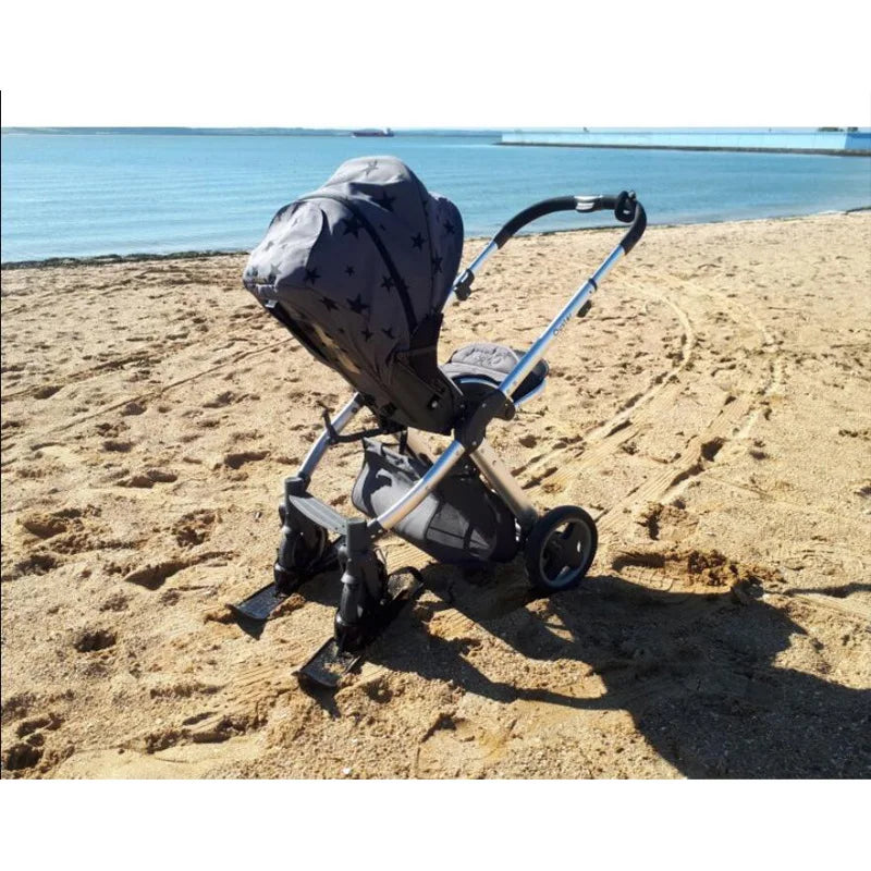 Universal Baby Stroller Accessories Ski Plate Buggy Sled Wheelchair Glider Snow Scooter Pram Skiing Board for YOYO CYBEX BEE 5