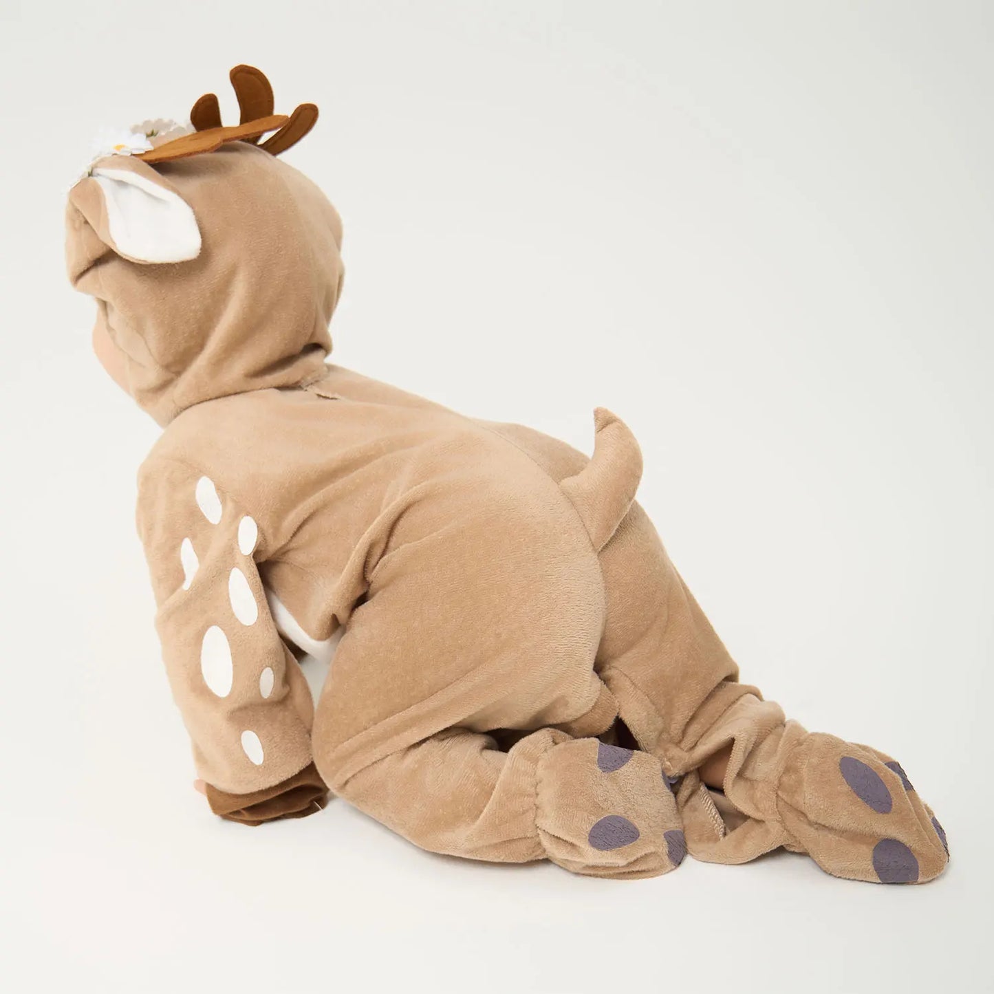 Little Deer Fawn Costume for Baby Boys Girls 6M 12M 18M 2pcs/Set Hood Romper With Shoes Christmas Purim Fancy Dress Umorden
