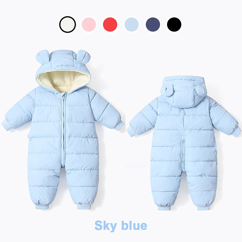 LPATTERN Toddlers Winter Romper,Hood Windproof Babies Jumpsuits,Infant Boys Overalls,Girls Sonwsuits,Warm Children's Outfits