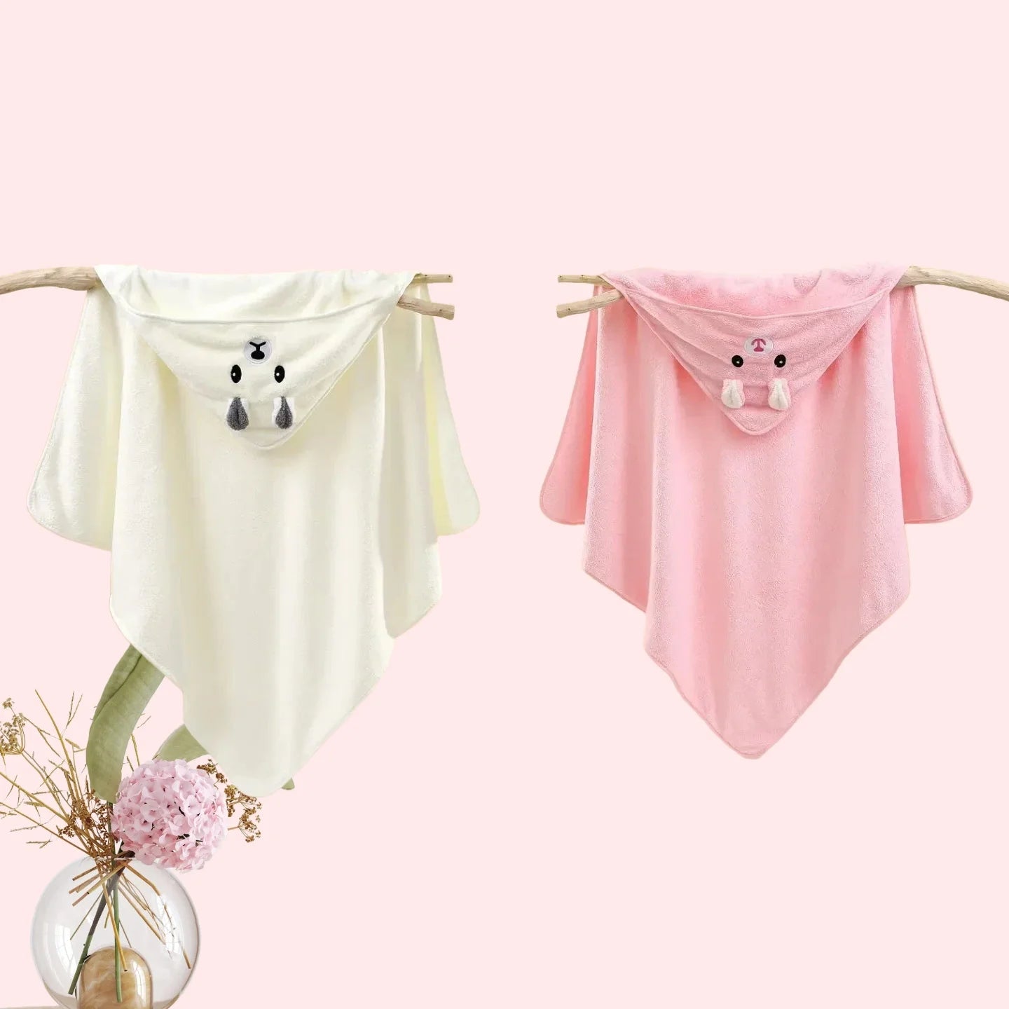 Coral Fleece Baby Bath Towels Soft Newborn Hooded Towel Blanket Cute Toddler Bathrobe Warm Sleeping Swaddle Wrap for Boys Girls