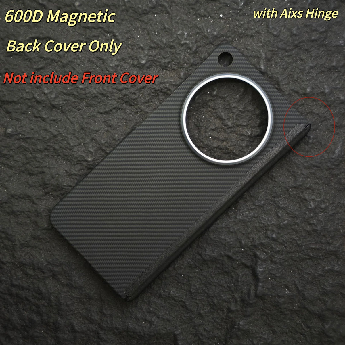 Carbon Hinge Case for Magsafe OPPO Find N6 Aramid Fiber Magnetic Hinge Phone Protection Case Central Axis Cover Ultra Slim Cover