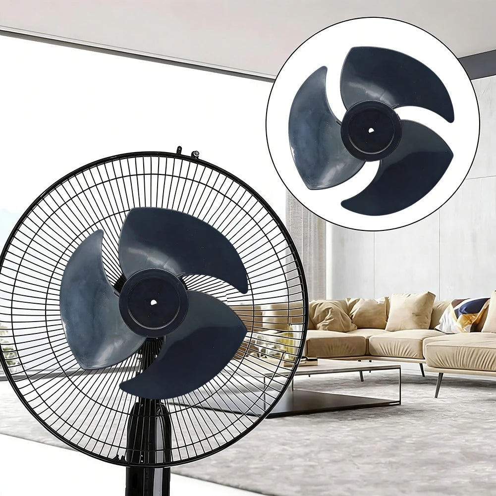 D hole Air Circulation Fan Blade for Turbo Floor Fan Replacement PVC 3-Blade Design Compatible with Standard Turbine Fans