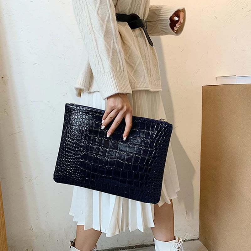 Fashion Luxury Handbags Women Bag PU Leather Clutch Ladies Evening Envelope Bag Female Day Clutches Purse Portable Wristlet Bag