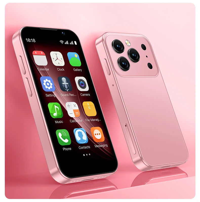 SOYES i17 Mini Smartphone 3.0" Screen 2GB RAM 16GB ROM Dual SIM Standby Dual Camera Android 9.0 Small Mobile Phone