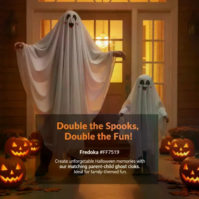 Halloween Costume Soft Breathable Fabric Easy Wear Cute Prints For Adults Kids Halloween Parties