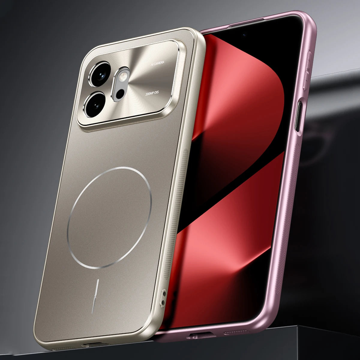 Shockproof Matte Wireless Charging Magnetic Phone Case For Honor 600 Honor600 Pro, Slim Hard Precise Camera Protective Cover