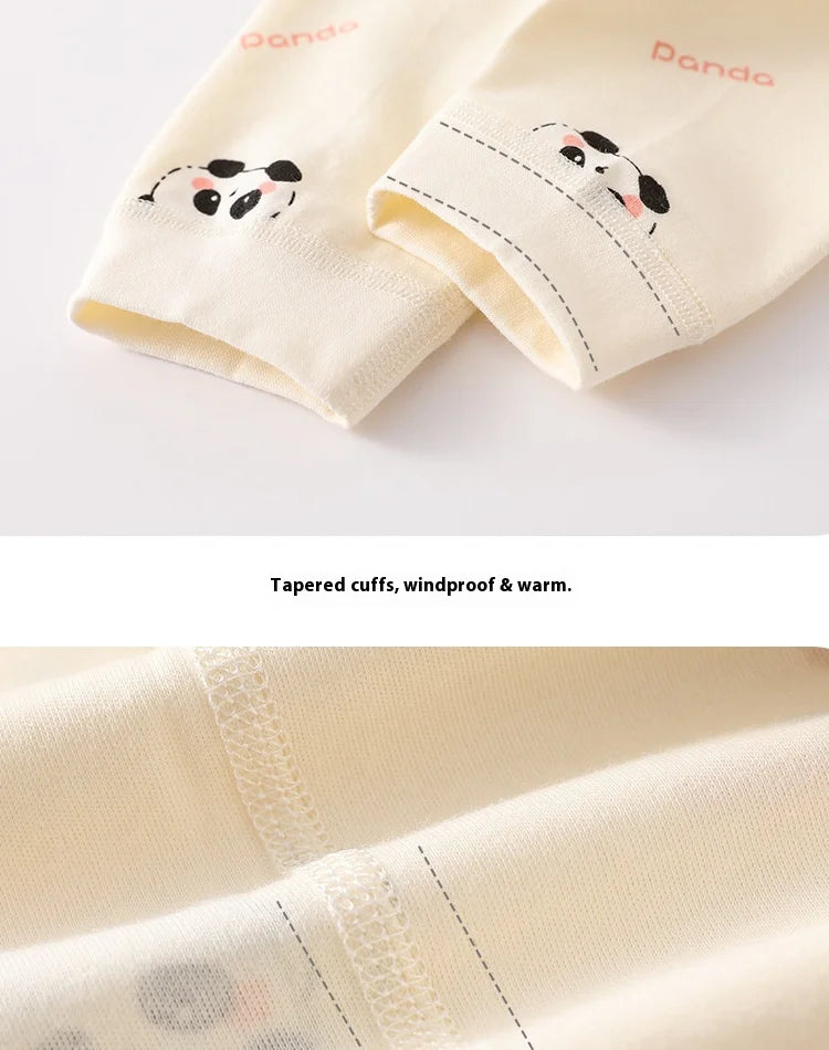 Two-Piece Baby Sleepwear Set Pure Cotton Top and Bottom Set Newborn Separate Homewear Set Toddler Spring, Autumn, and Winter Sle