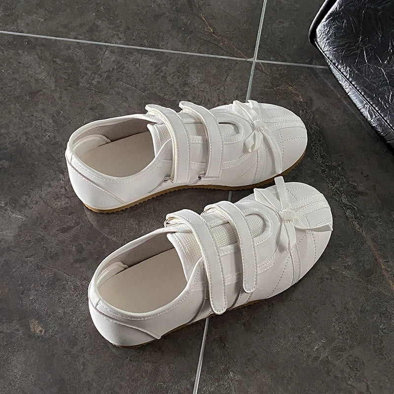 Flats Women Ballet Dance Shoes Walking Spring Cozy Sport Shoes Woman 2025 Fashion New Designer Sneakers Brand Zapatos De Mujer