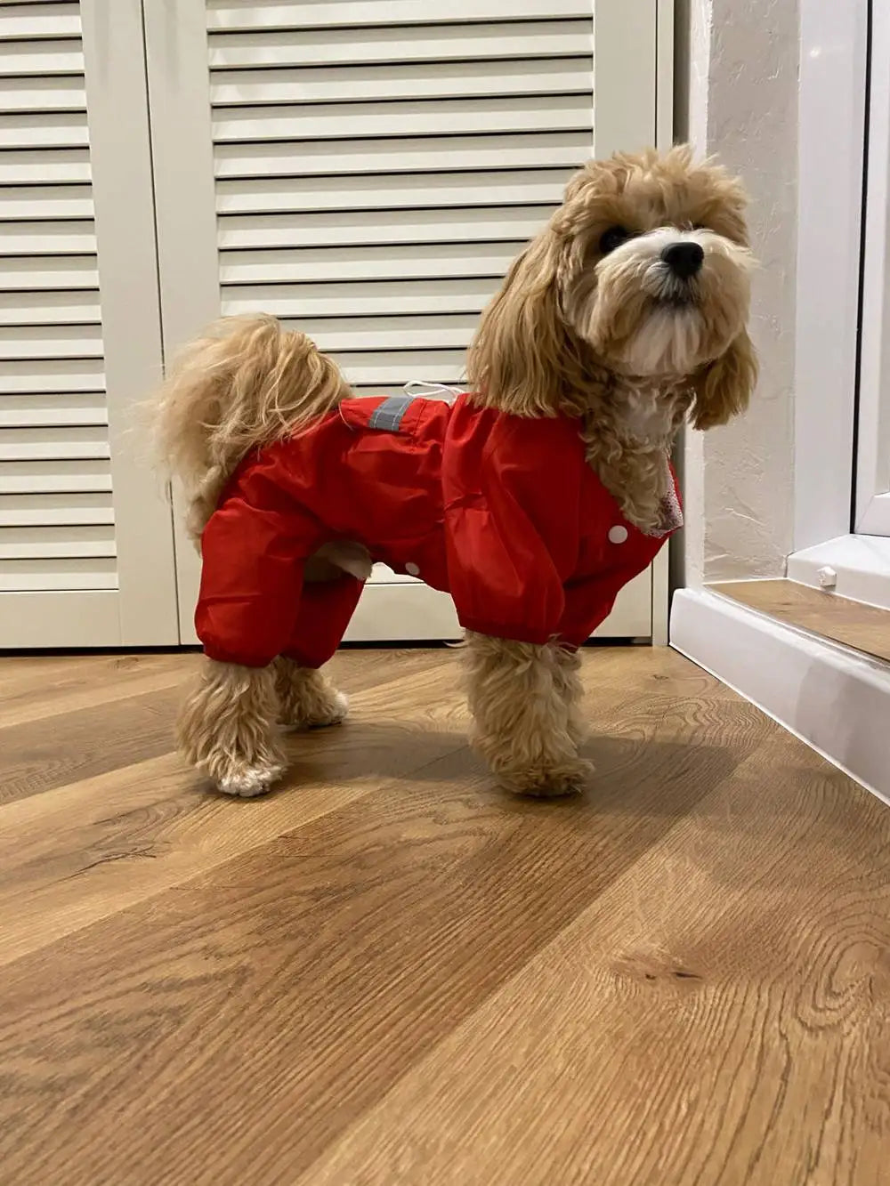 Dog Raincoat Puppy Rain Coat with Hood Reflective Waterproof Dog Clothes Soft Breathable Pet Cat Small Dog Rainwear XS - 5XL