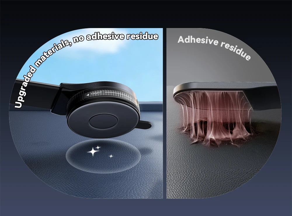 oyroom Car Magnetic Phone Mount Holder Flexible Memory Alloy Suction Cup Mobile Phone Stand Suitable for Instrument Panel ZS518