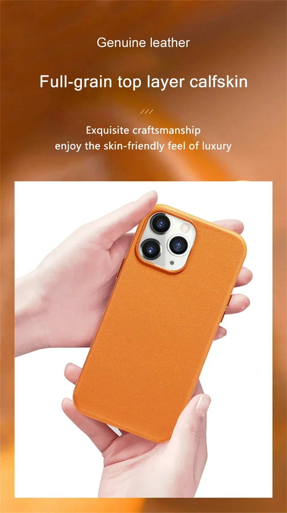 Official Quality Leather for Magsafe Case for IPhone 17 Pro Max 16 15 14 13 Pro Max Air Original Magnetic Charging Case