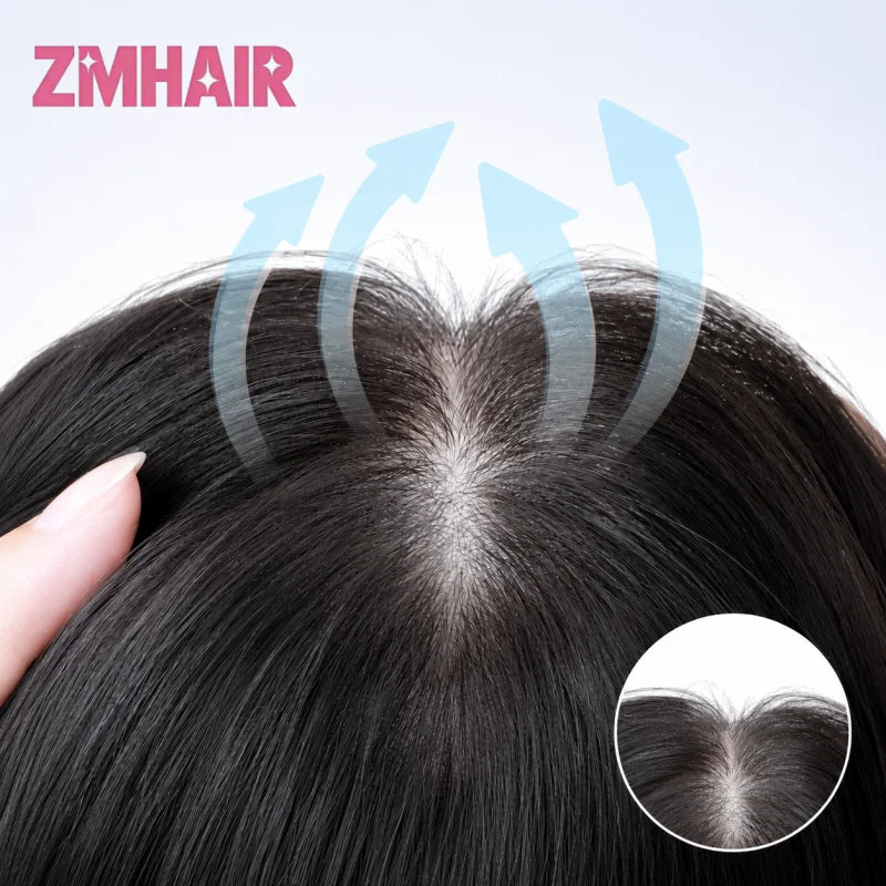 Luxury Kosher Sheitel 100% European Virgin Hair Silk Base Wig Short Bob Human Hair Jewish Wig Soft & Natural