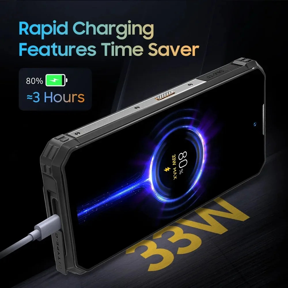 Rugged Phone Oukitel WP19 Pro Helio G99 Cellphone 22000mAh 24GB 256GB Smartphone 64MP Camera  120Hz Mobile Phone