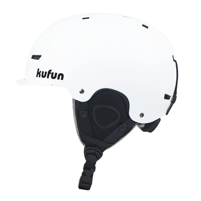 KUFUN Ski Helmet Earmuffs Winter Snow Sports Snowboard Skateboard Skating Cute Animal Lady Men Adult Kids Winter Safety Children