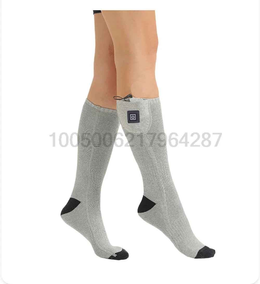 Winter Heated Socks Battery Case Thermal Socks Men's Women's Heating Foot Warmer Electric Socks Warm Sock Cycling Ski