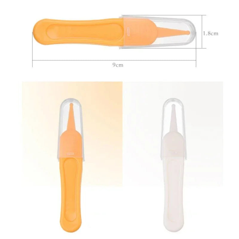 2pcs/lot Safety Obtuse Clean Tweezer for Baby Cleaning Earwax Booger Navel Dirt Tweezer Infant Baby Daily Nursing Care