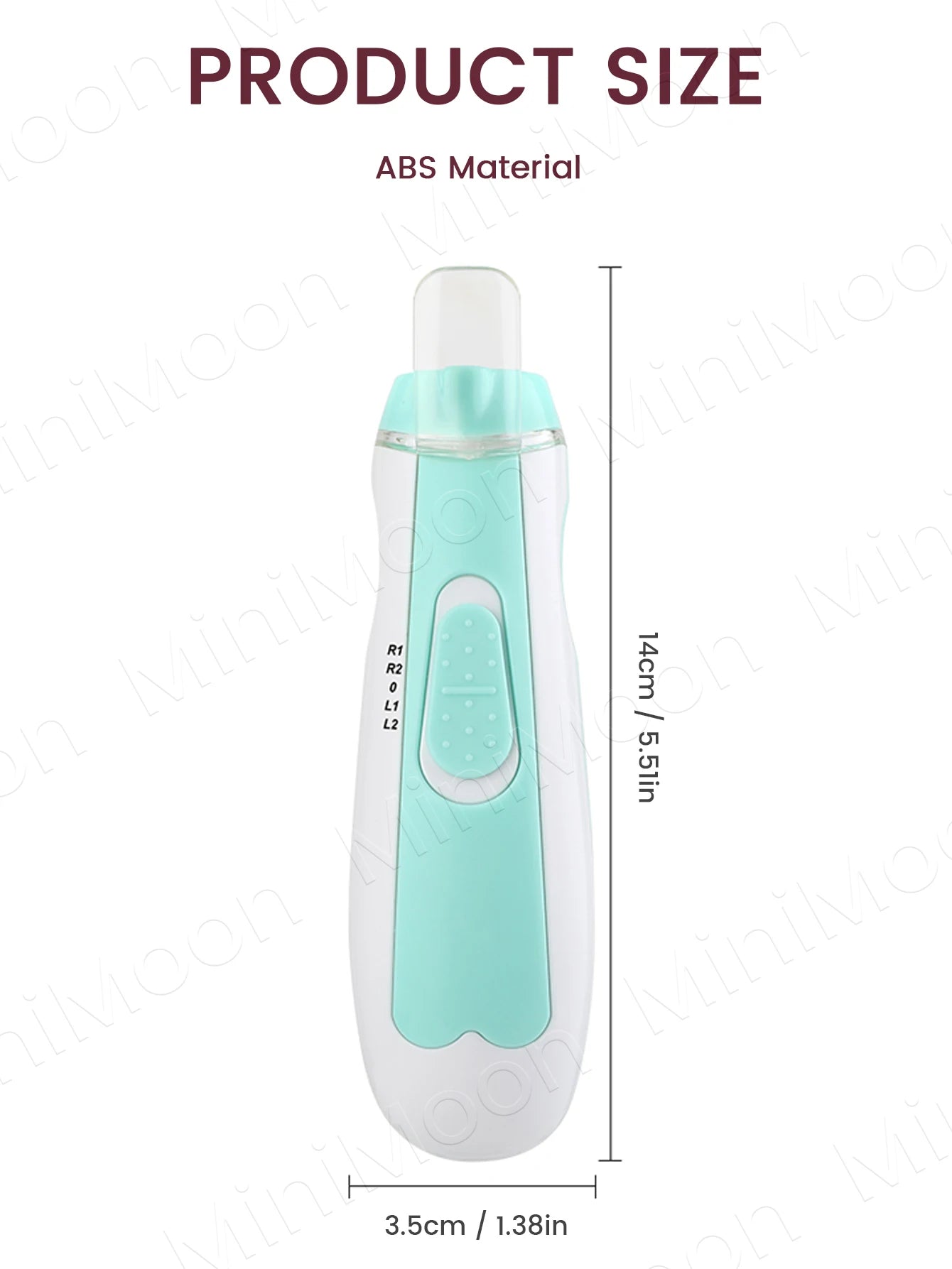 Baby Electric Nail Trimmer, 4-Speed with LED Light for Safe, Pain-Free Manicures at Home, Gentle on Skin