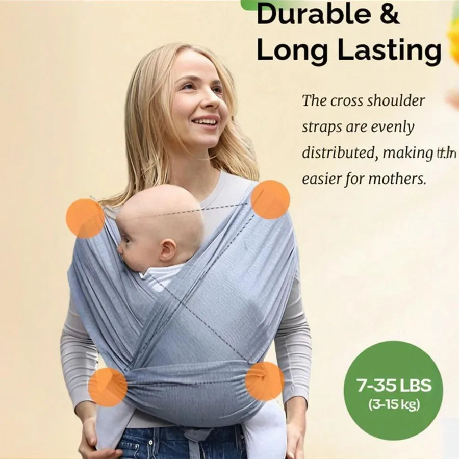 Ergonomic Baby Backpack Newborn Sling with Backpack Straps Outdoor Parenting X-shaped Support Comfortable Baby Carrier