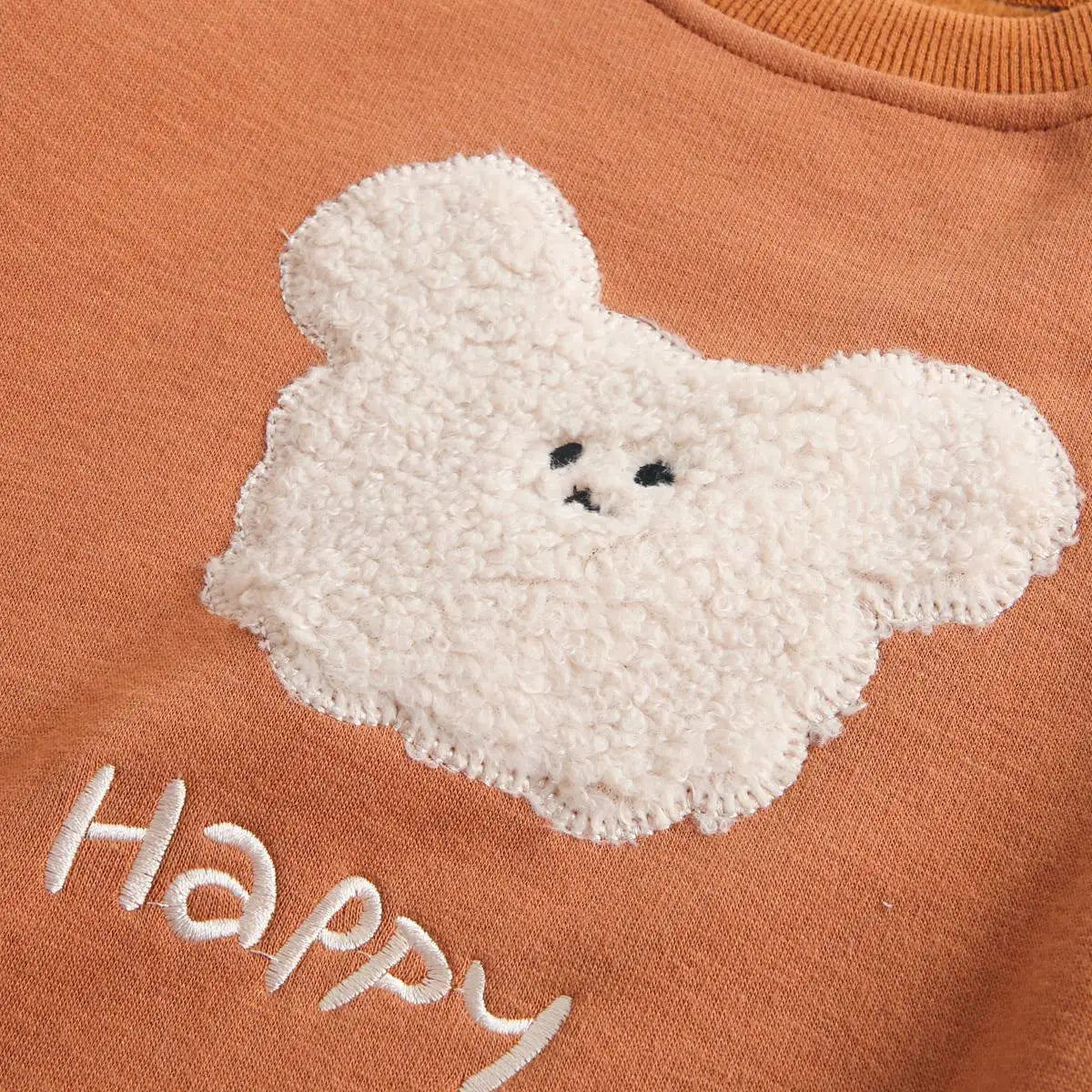 Sanlutoz Winter Autumn Unisex Baby Boys Girls Bodysuits Warm Fleece Long Sleeve Toddler Clothing Onesies Cute Animal Casual