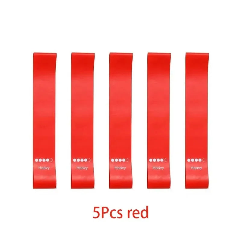 5 Levels Portable Fitness Workout Equipment Rubber Resistance Bands Yoga Gym Elastic Strength Pilates Crossfit  Weight Sports
