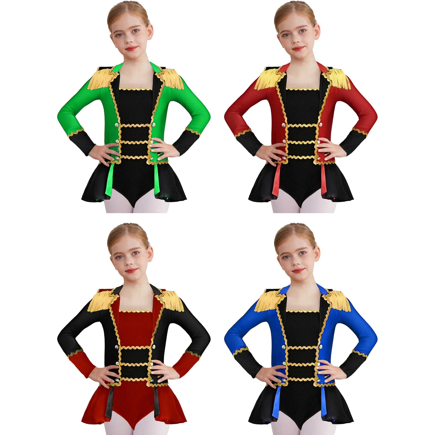 Halloween Costume Romper Circus Ringmaster Cosplay Carnival Party Shiny Sequins Leotard Dress Drum Majorette Magician Dress Up