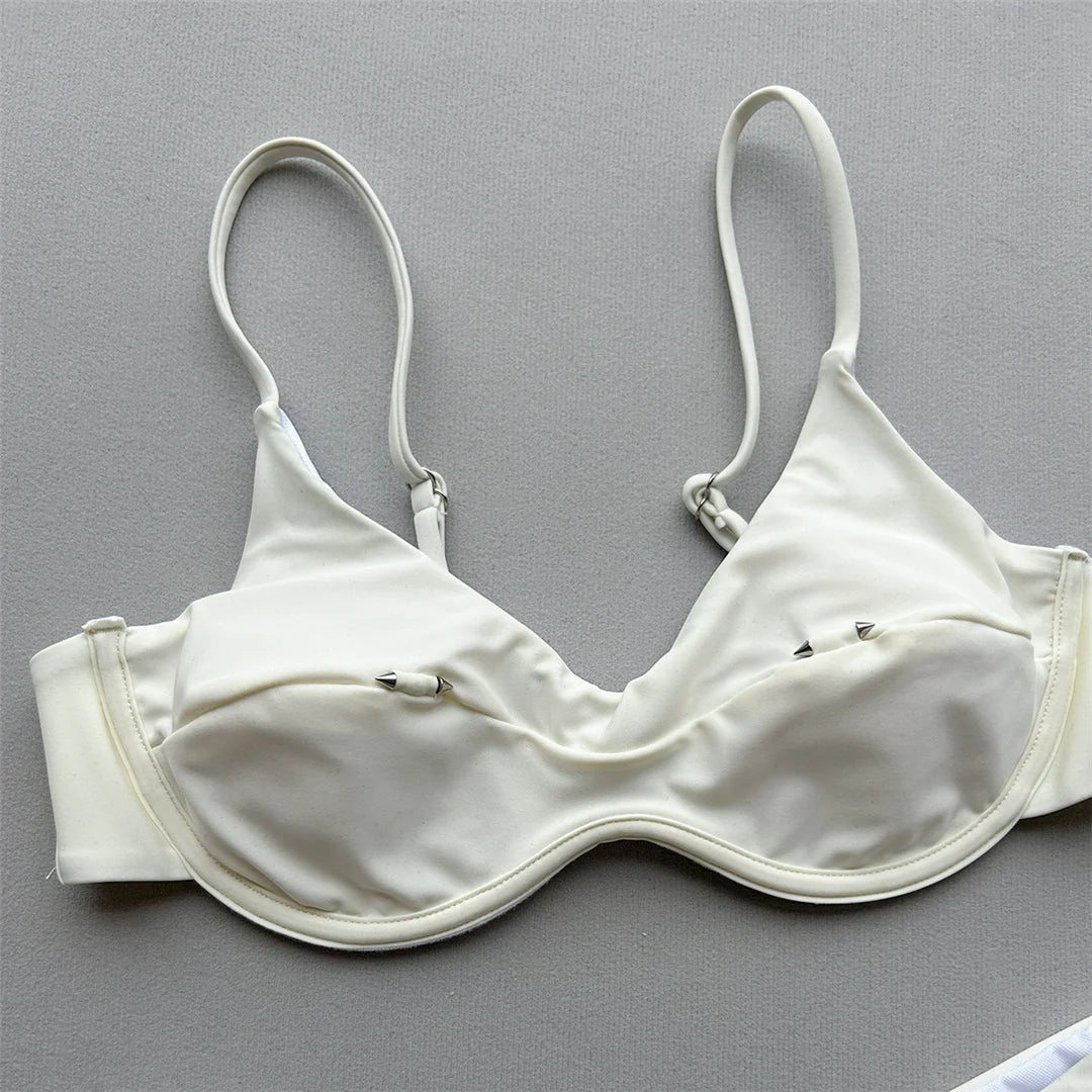New Sexy Underwired Bikini Female Swimsuit Women Swimwear Two-Pieces Bikini Set Brazilian Padded Bather Bathing Suit Swim V7743