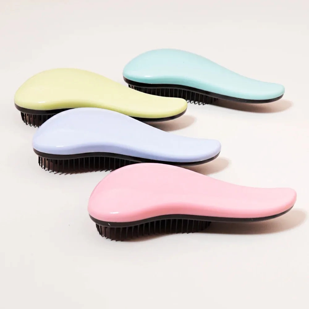 Antistatic Massage Detangling Brush, Wet Curly Hair Winding Shower Brush, Salon Hairdressing Tool, Ideal for Real Hair Wigs