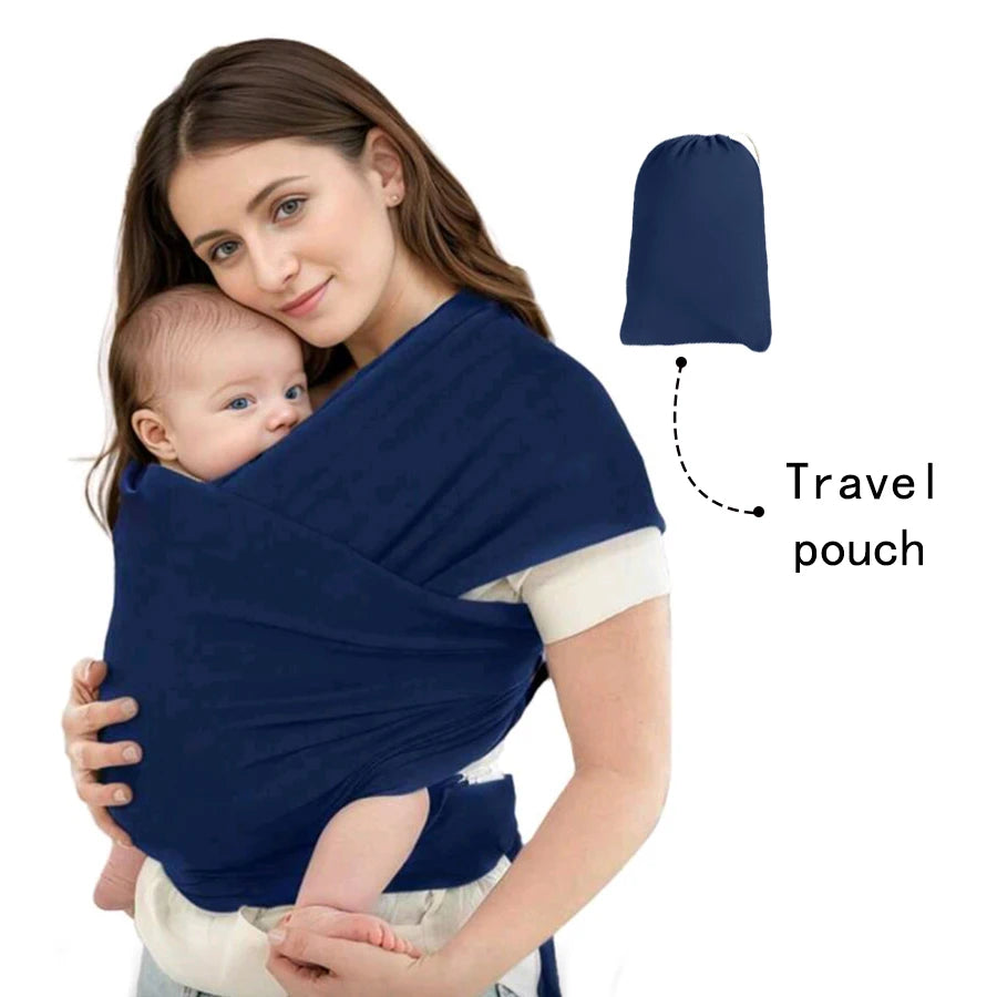 Baby carrier front-carrying multi-functional sleeping, breastfeeding, outing device to free hands knitted fabric