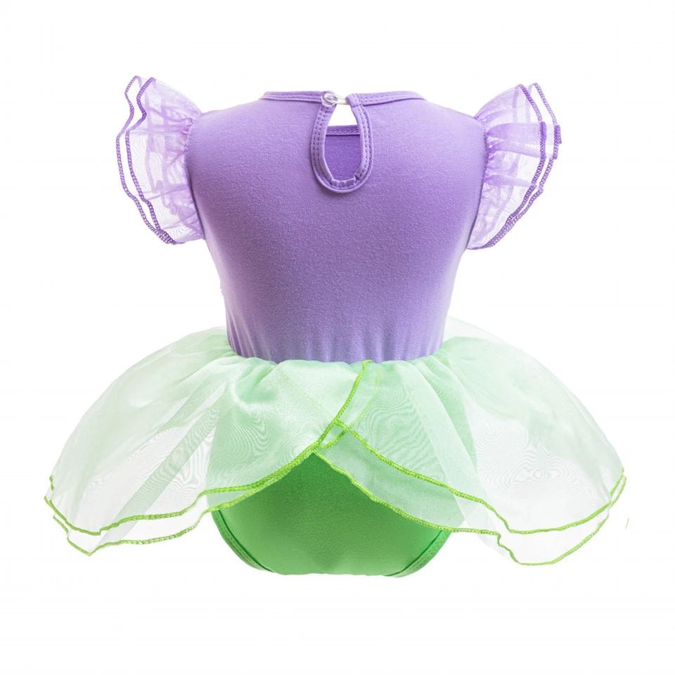 Fairy Todder Baby Girl Alice Rapunzel Moana Belle Mermaid Sofia Princess Romper Halloween Newborn Birthday Party Onesie Jumpsuit