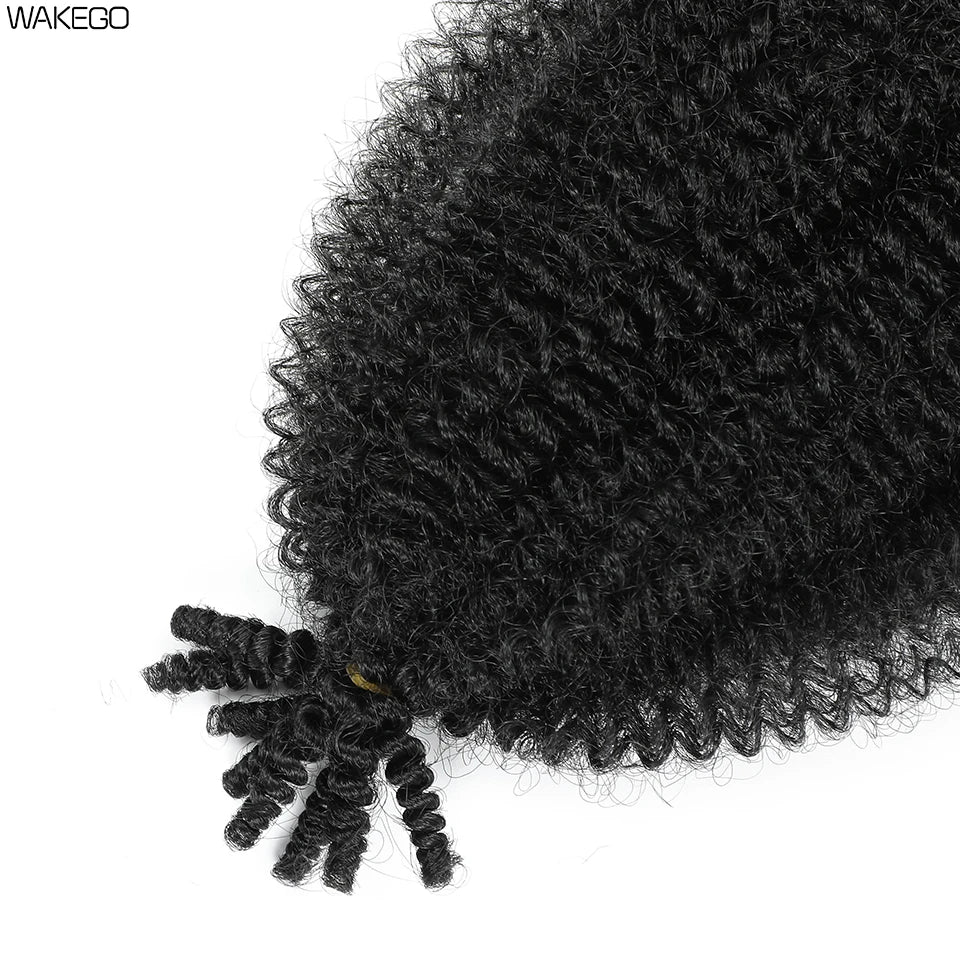 Marley Twist Braiding Hair Ginger Burgundy Ombre Brown Black Springy Afro Twist Hair PreFluffed Spring Twist Kinky Braiding Hair
