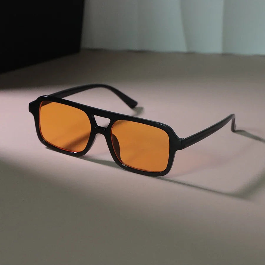 Classic Rectangle Sunglasses Women Men Fashion Vintage Sun Glasses Female Male Designer Casual Travel Shades Oculos De Sol