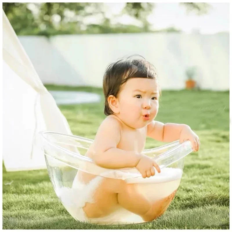 Newborn Photography Props Transparent Bathtub Bucket Baby Photography Furniture Boy Girl Boy Fotografie Accessoires Posing Props