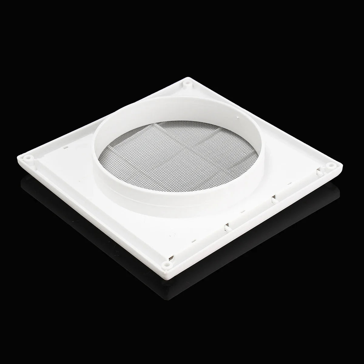 6 inch Air Vent Grille Ventilation Cover 200x200x40mm Plastic White Wall Grilles Duct Heating Cooling Vents For Kitchen Bathroom