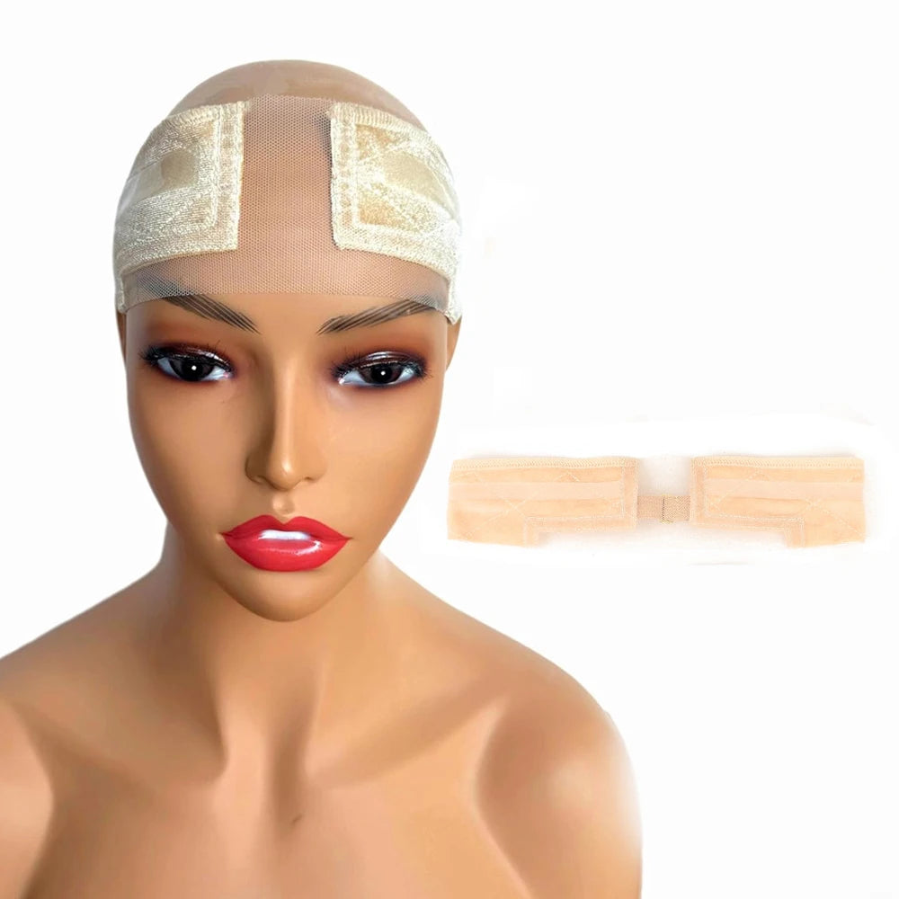 Lace Wig Grip Band with Non-Slip Silicone Strip, Adjustable Velvet Wig Grip Band for Lace Front Wigs,Wig Melting Band for Women