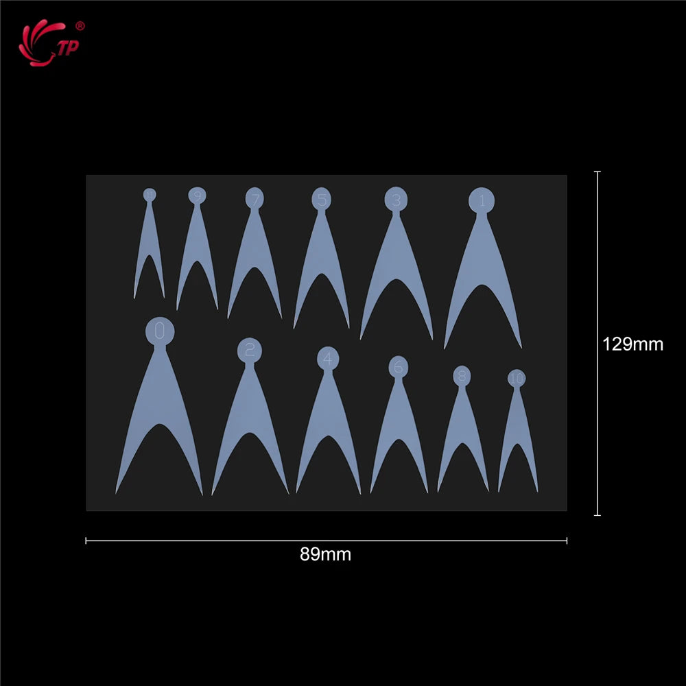 TP 24pcs French Dual Form Nail Silicone Pad for Nail Gel Polish Reusable Soft Top Mold Duet System Nail Forms Stickers Nail Tool