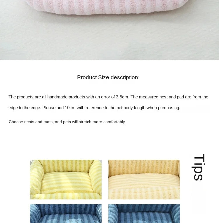 Cushion Winter Bed Puppy Special Sofa Kennel Winter Warm Pet Internet Celebrity Cat Nest Small Dog Dog Sleeping Mat